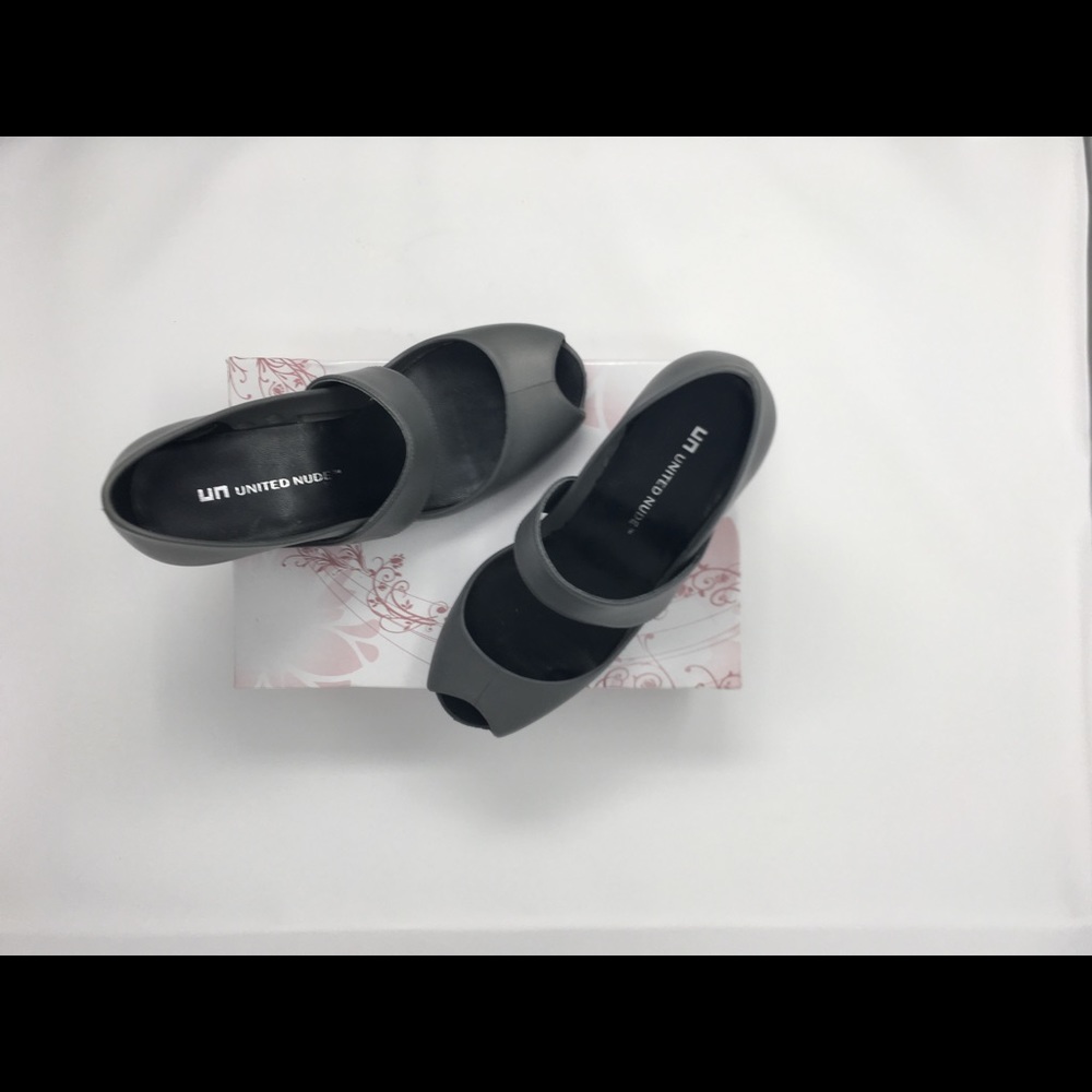United Nude Grey Wedge Sandals Size 38